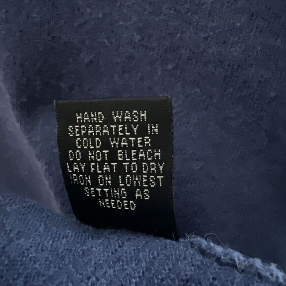 Cyrus Blue Women’s L V-Neck Sweater Soft High Low Wide Ribbed Hem & Cuffs - Picture 11 of 11